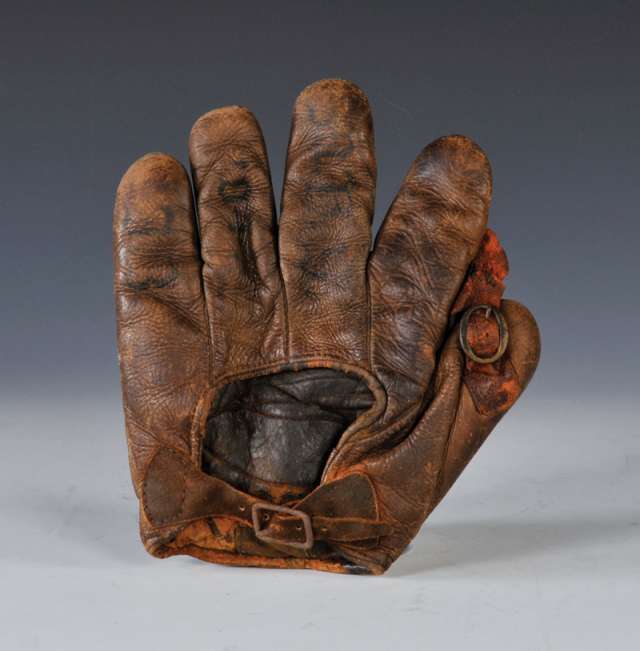 Early 1900's Victor Buckle Web Crescent Glove Back