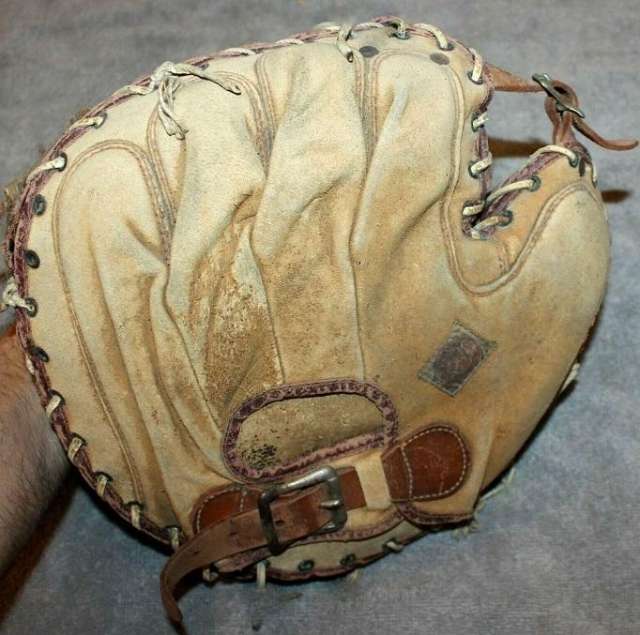Edward K. Tryon Catchers Mitt Back