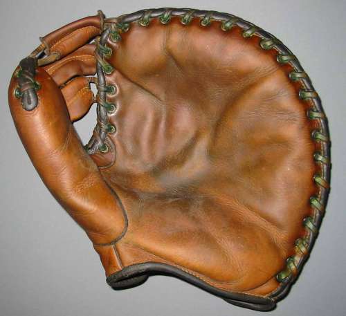 George A. Reach Brown Basemitt Front