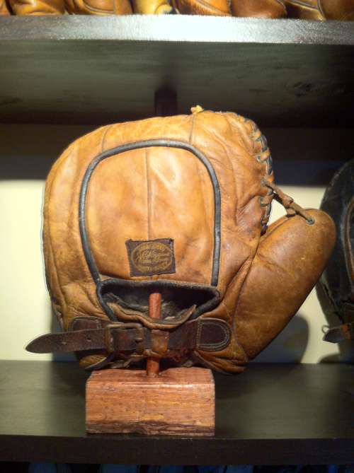 JC Higgins Basemitt Brown Back