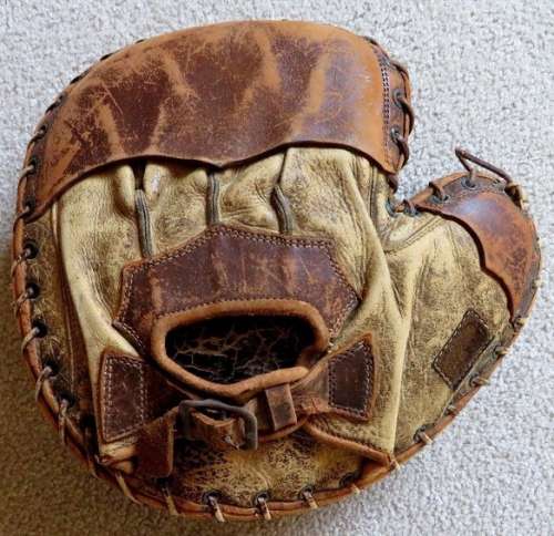 JC Higgins Double Palm Decker Patent Catchers Mitt Back