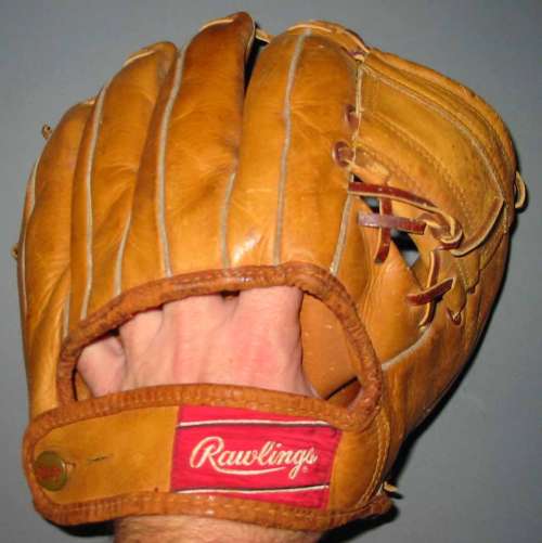 Mickey Mantle Rawlings MM6 Back