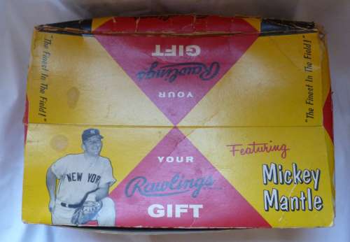 Mickey Mantle Rawlings Gift Set Box