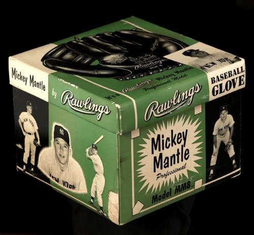 Mickey Mantle Rawlings MM8 Box