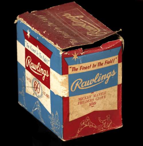 Mickey Mantle Rawlings MM9 New Signature Box
