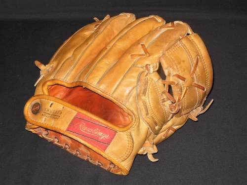 Mickey Mantle Rawlings MMP Back