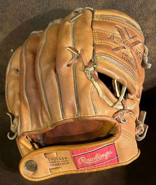 Mickey Mantle Rawlings MMP Personal Model Back