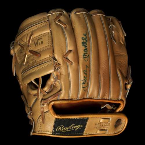 Mickey Mantle Rawlings MMP Personal Model Lefty Back