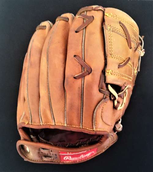 Eddie Mathews Rawlings HG98 Personal Model Back