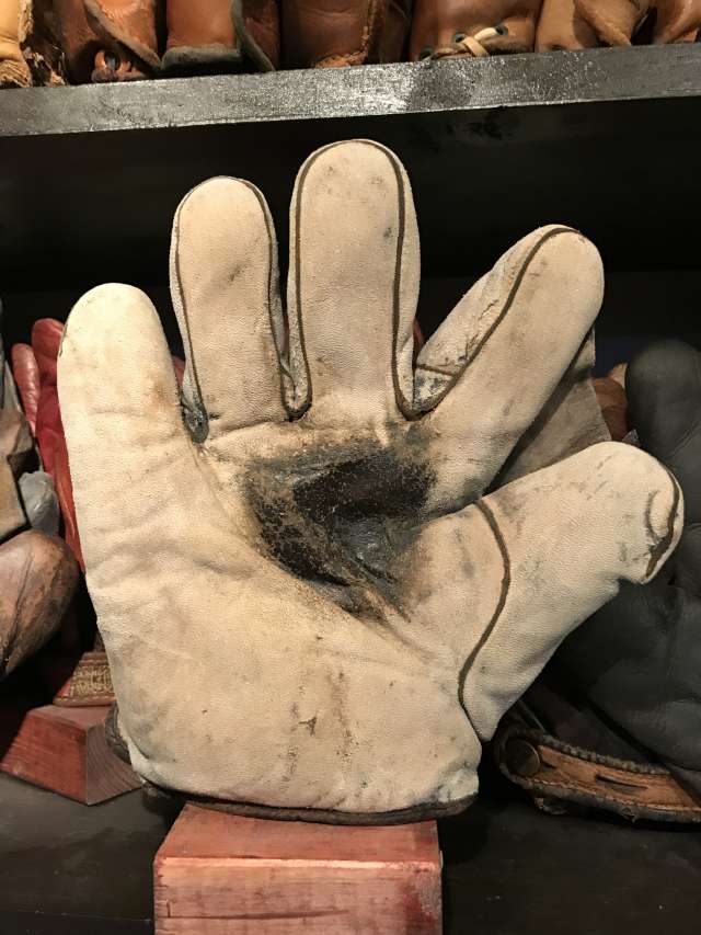 Spalding Full Web White Lefty Front